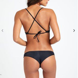 RVCA Women's cheeky bikini bottom size M